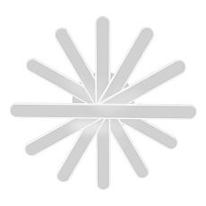 Потолочный светодиодный светильник iLedex Twinkle 9043-6-X-T WH 5