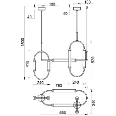 Подвесной светильник Vele Luce Capsula VL7294P03 2