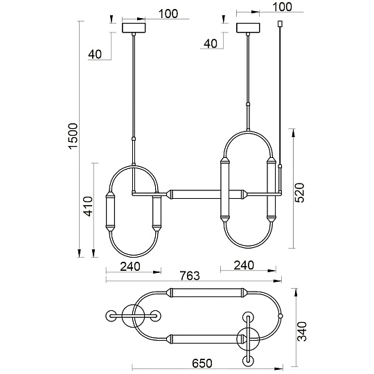 Подвесной светильник Vele Luce Capsula VL7294P03 фото 3