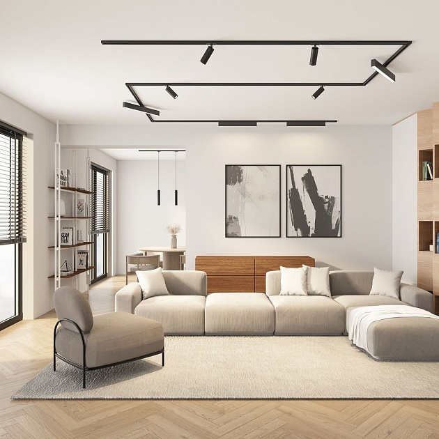 Трековый светодиодный светильник Denkirs Solid Hals DK6430 DK6630-BK изображение 5 Трековый светодиодный светильник Denkirs Solid Hals DK6430 DK6630-BK Фото № 5