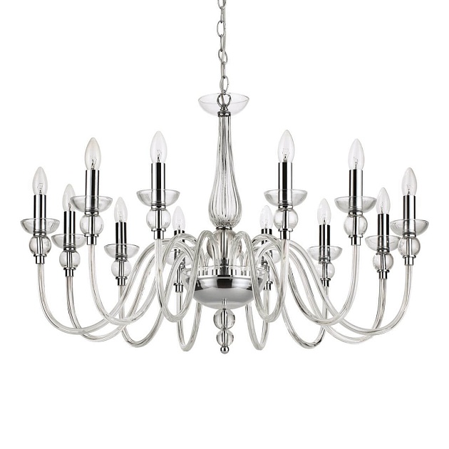 Подвесная люстра Ideal Lux Doge SP12 Trasparente 168906 изображение 1 Подвесная люстра Ideal Lux Doge SP12 Trasparente 168906 Фото № 1