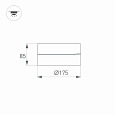 Потолочный светодиодный светильник Arlight SP-Rondo-Flap-R175-16W Day4000 028163 2