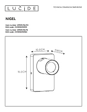 Спот Lucide Nigel 09929/06/16 1