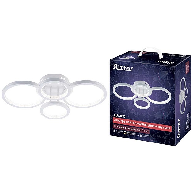 Потолочная люстра Ritter LUCIDO 51647 1 изображение 1 Потолочная люстра Ritter LUCIDO 51647 1 Фото № 1