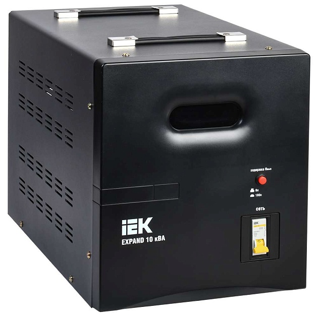 Стабилизатор напряжения переносной EXPAND 10кВА IEK IVS21-1-010-11 Фото № 1