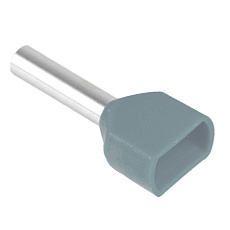 Наконечник штыревой втулочный изолированный НШВИ(2) 0,75-10 LD406-7510 50384 3