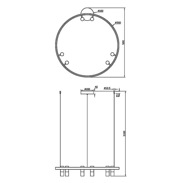 Подвесная светодиодная люстра Maytoni Satellite MOD102PL-L42WK изображение 7 Подвесная светодиодная люстра Maytoni Satellite MOD102PL-L42WK Фото № 7