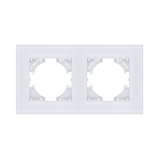 Рамка 2-постовая, стекло белый Kollinger Reflex MG RM2WH