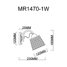 Бра MyFar Luiza MR1470-1W 1