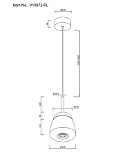 Подвесной светодиодный светильник Moderli Eir V10872-PL 1