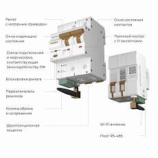 Автоматический выключатель Werkel 2P 63A C 6kA W1002P6301 4690389194603 3