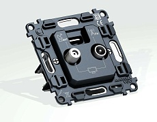 Механизм розетки TV оконечной + SAT 5-862MHz 3.5dB/950-2150MHz 3.5dB AMBRELLA VOLT VM VM217 1