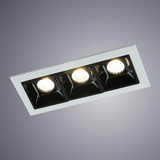 Встраиваемый светодиодный светильник Arte Lamp Grill A3153PL-3BK Фото № 2