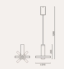 Подвесной светодиодный светильник Romatti Cullinan Capellu PD11135Q 1