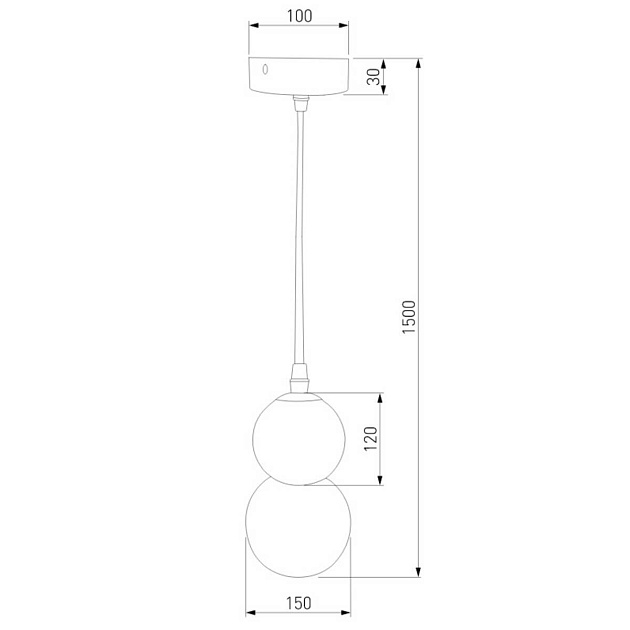 Подвесной светильник Eurosvet Polar 50251/1 LED черный Фото № 3