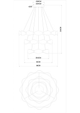 Подвесной светодиодный светильник Arte Lamp Grace A1868SP-3PB 1