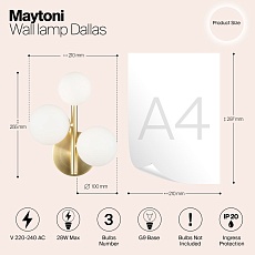 Бра Maytoni Dallas MOD545WL-03BS 1