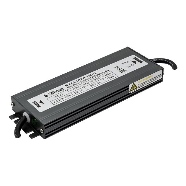 Блок питания SWG 12V 100W IP67 8,3A MTPW-100-12 001273 Фото № 4
