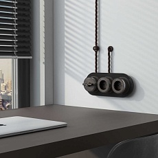 Набор втулок Werkel для вывода кабеля из стены Retro коричневая W6421114 4690389166082