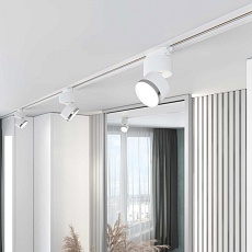 Трековый светодиодный светильник Elektrostandard Impact 85514/01 белый матовый/серебро a062872 1