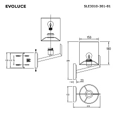 Настенный светильник Evoluce LINTON SLE3010-301-01 1
