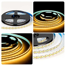Светодиодная лента OGM 19,2W/m 240LED/m 2835SMD теплый белый 5M LSE-265 3