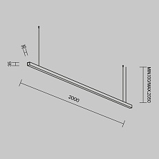 Линейный светильник Maytoni Technical LL312007 2