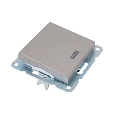 Выключатель одноклавишный LK Studio LK80 c подсветкой шампань 840206-1 2