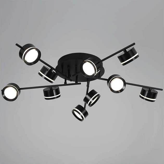 Потолочная люстра Reluce 10590-0.3-10 Black изображение 1 Потолочная люстра Reluce 10590-0.3-10 Black Фото № 1