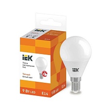 Лампа светодиодная IEK G4 9W 3000K матовая LLE-G45-9-230-30-E14