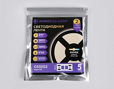 Светодиодная лента Ambrella Light 22W/m 240LED/m 2835SMD дневной белый 5M GS3502 3