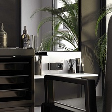 Выключатель одноклавишный Werkel Gallant черный/хром W5010035 4690389163784 1