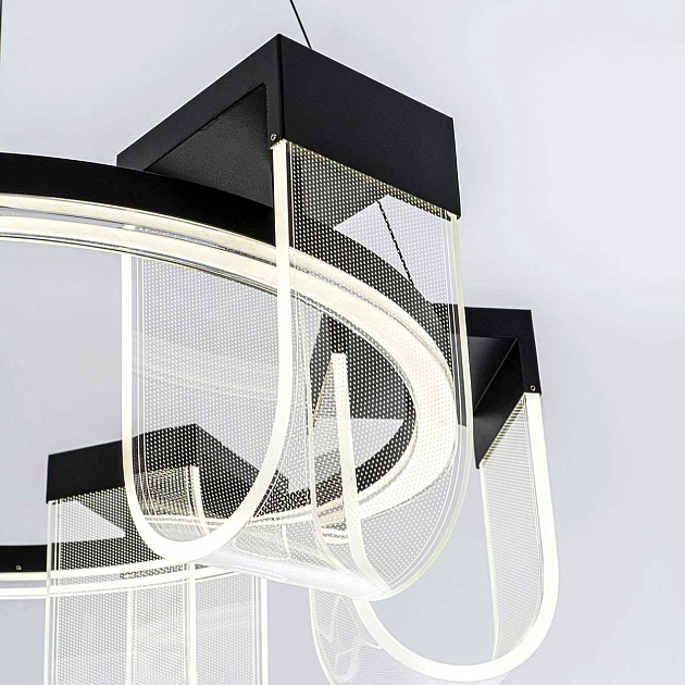 Подвесной cветильник LED4U L7707-600 BK изображение 7 Подвесной cветильник LED4U L7707-600 BK Фото № 7