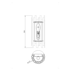 Настенный светильник Maytoni Coliseo MOD136WL-01BS 2