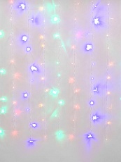 Светодиодная гирлянда Uniel занавес 220V разноцветный ULD-C2030-240/DTA Multi IP20 07943 2