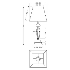 Настольная лампа Garda Decor 22-86639TL 1