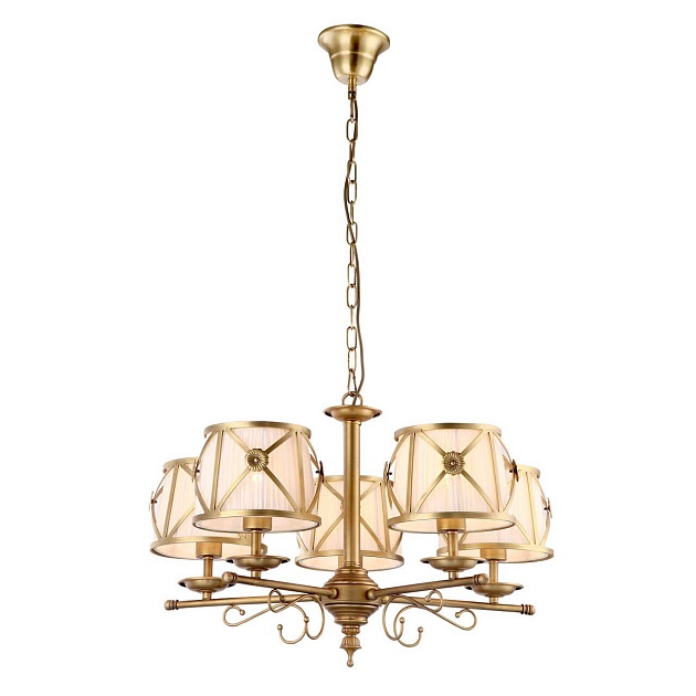 Подвесная люстра Arte Lamp Chic A2806LM-5SR изображение 1 Подвесная люстра Arte Lamp Chic A2806LM-5SR Фото № 1