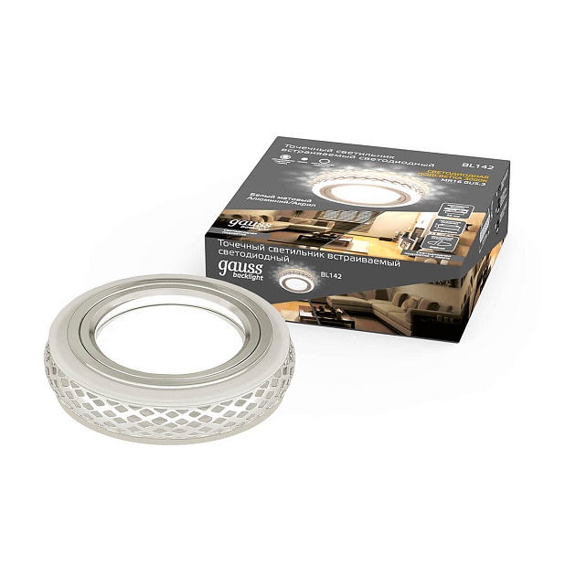 Встраиваемый светильник Gauss Backlight с подсветкой BL142 изображение 3 Встраиваемый светильник Gauss Backlight с подсветкой BL142 Фото № 3