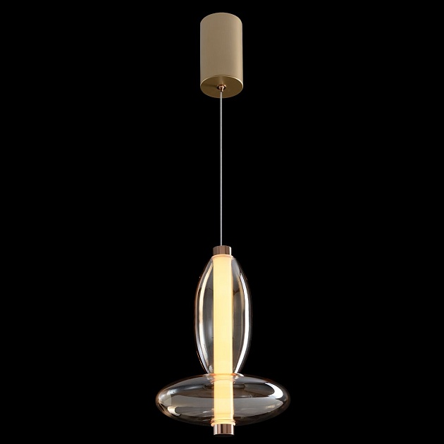 Подвесной светодиодный светильник Crystal Lux Quasar SP7W Led Amber Фото № 10
