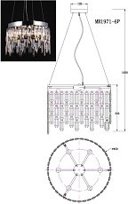 Подвесная люстра MyFar David MR1971-6P 1
