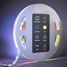 Светодиодная лента Maytoni 14,4W/m 60LED/m 5050SMD теплый белый + RGB 5M 201132 1