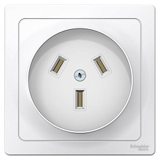 Розетка силовая 2К+З Systeme Electric Blanca 16A 250V белая BLNSR003231
