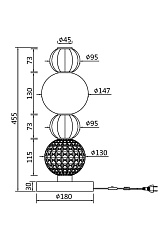 Настольная лампа Maytoni Collar MOD301TL-L18G3K1 1