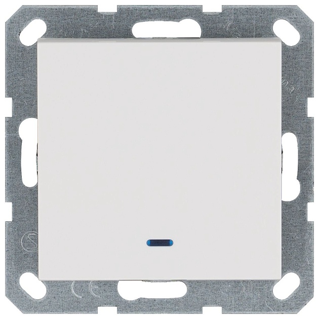 Выключатель одноклавишный Jasmart G3012NW Фото № 1