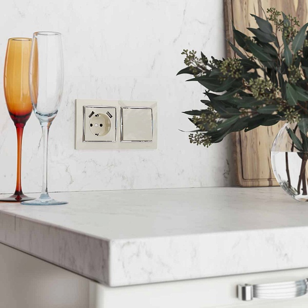 Выключатель Werkel одноклавишный проходной слоновая кость W1112003 4690389155567 изображение 5 Выключатель Werkel одноклавишный проходной слоновая кость W1112003 4690389155567 Фото № 5