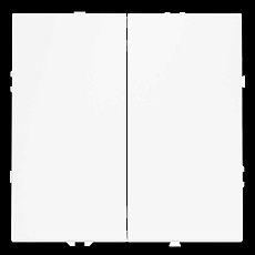 Перекрестный переключатель встраиваемый Voltum S70 двухклавишный 10А, (белый матовый) VLS020502 5