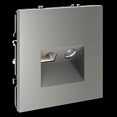 Розетка телевизионная встраиваемая S70 TV+RJ45 кат. 6, (сталь) Voltum VLS060705 3