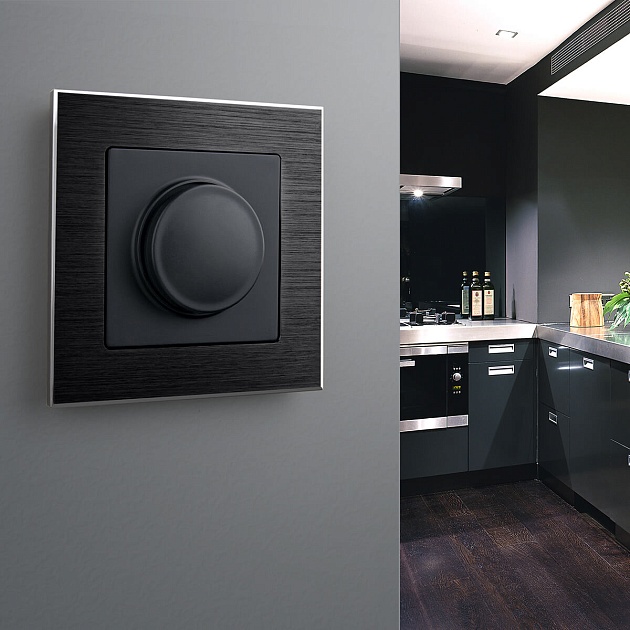 Диммер Werkel черный матовый W1142008 4690389156779 изображение 3 Диммер Werkel черный матовый W1142008 4690389156779 Фото № 3