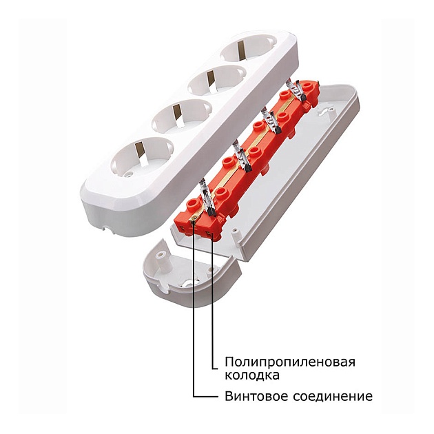 Колодка Feron Stekker 4гн с/з PST1641020 39015 фото 2