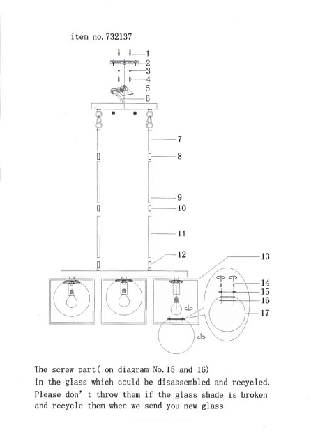 Подвесная люстра Lightstar Gabbia 732137 Фото № 6